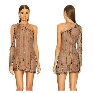 NBD Zintia Embellished Mini Dress Black